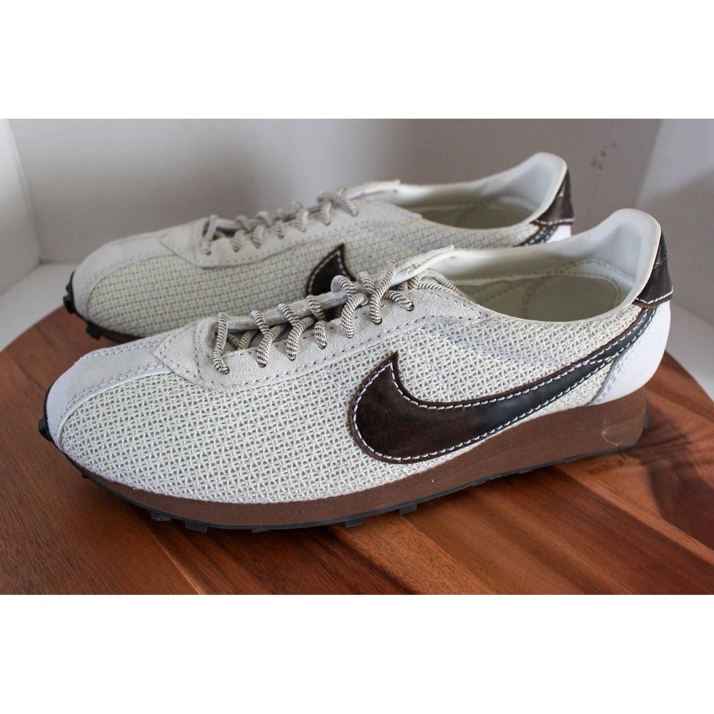 Nike Sneakers Mens 13 White Mesh Brown LD-1000 Lace Up Casual Shoes IH7330-020